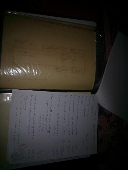 Scanned research notebook and file record